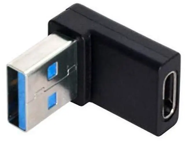 Main image of USB-C Type C Female 90 Degree Down Angled to USB 3.0 A Male Data Adapter for Laptop Desktop