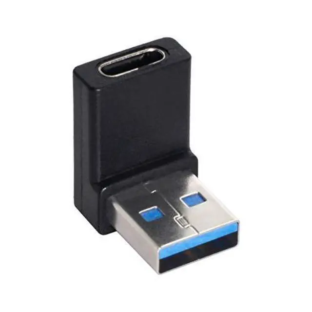 Alt view image 2 of 4 - USB-C Type C Female 90 Degree Down Angled to USB 3.0 A Male Data Adapter for Laptop Desktop
