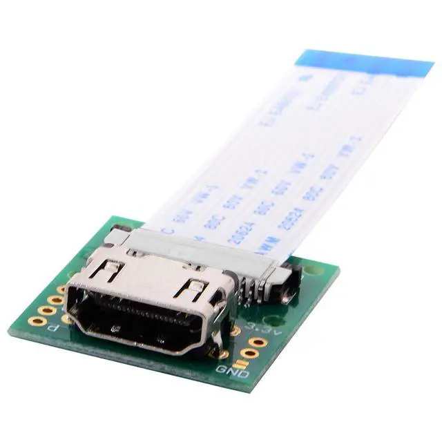 Alt view image 3 of 6 - Raspberry PI Camera Module to HDMI Type A Male HDTV FPC Flat Cable 5cm fit for PES001