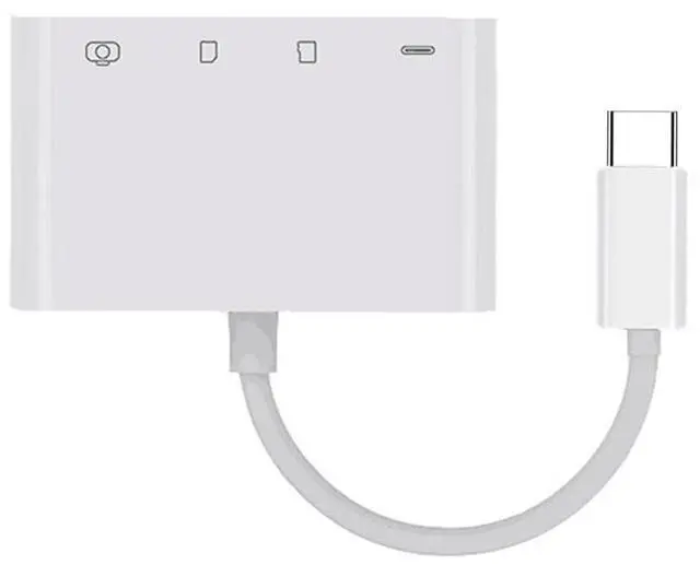 Main image of USB-C Type C USB 2.0 to TF Micro SD SDXC USB Female 4 in 1 Card Reader PD 27W Adapter for Laptop Tablet Phone