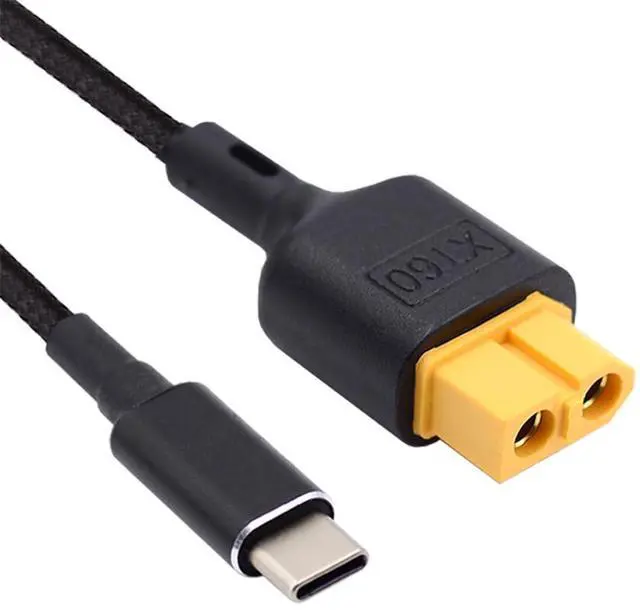 Main image of SC100 Protocol XT60 to Type-C Fast Charging Cable USB-C Charge Cord for RC Lipo Battery Quadcopter Multicopter Aeromodelling 50cm
