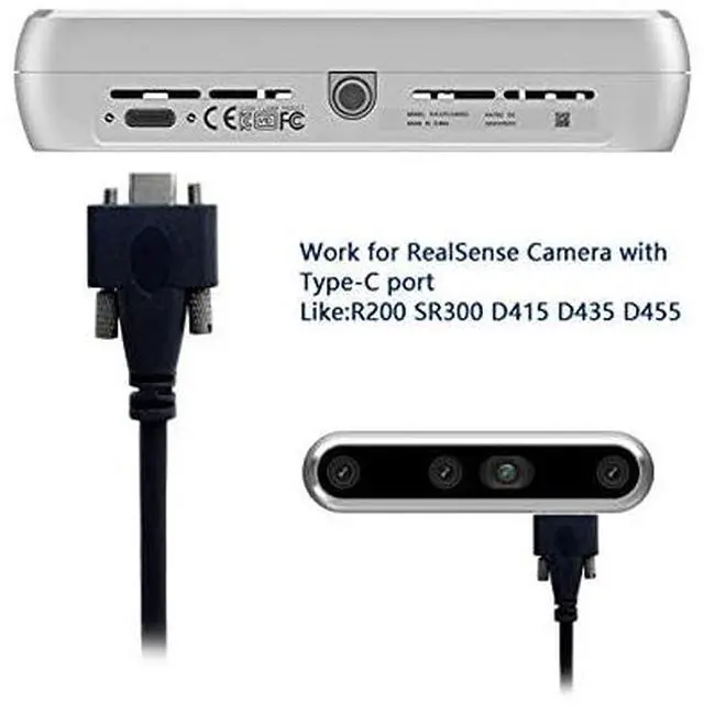 Alt view image 6 of 7 - USB 3.1 Type-C Dual M2 Screws Locking to Locking USB-C 10Gbps Data Cable Panel Mount Thumbscrews Type 200cm