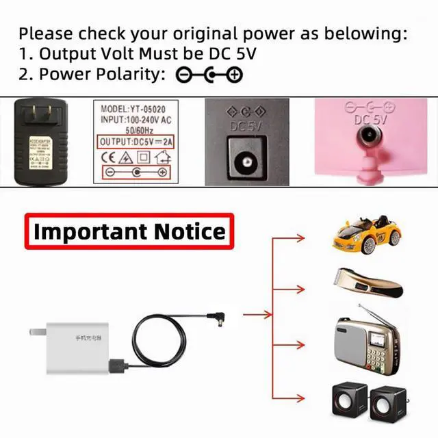 Alt view image 5 of 7 - USB 2.0 A Type Male to Right Angled 90 Degree 5.5 x 2.1mm DC 5V Power Plug Barrel Connector Charge Cable