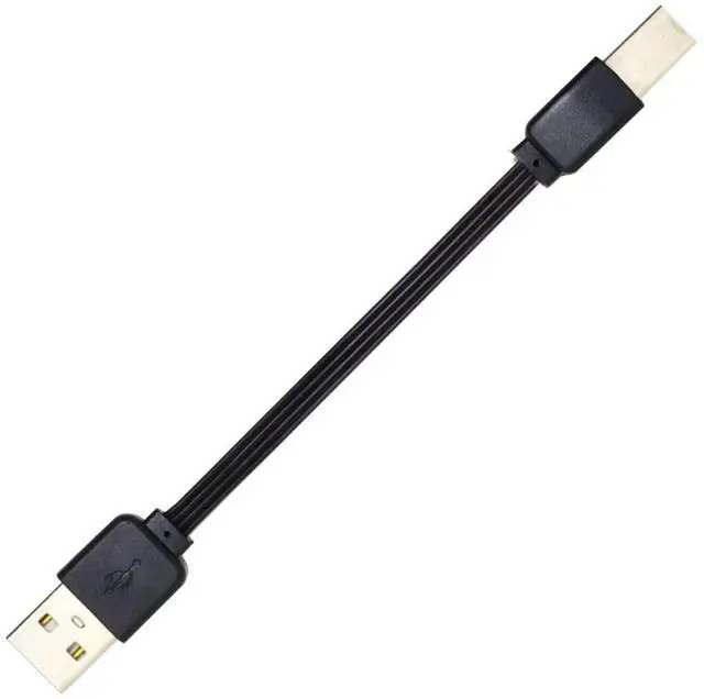 Alt view image 7 of 7 - 13cm USB 2.0 Type-A Male to Type-B Male Male Data Flat Slim FPC Cable for Scanner & Disk & Printer