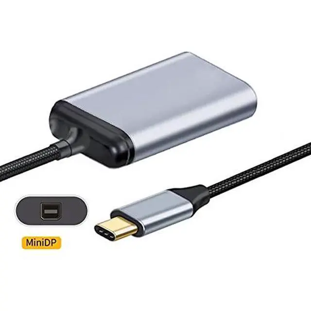 Alt view image 3 of 7 - USB-C Type C to Mini DP Displayport Cable Adapter 4K 2K 60hz for Tablet & Phone & Laptop