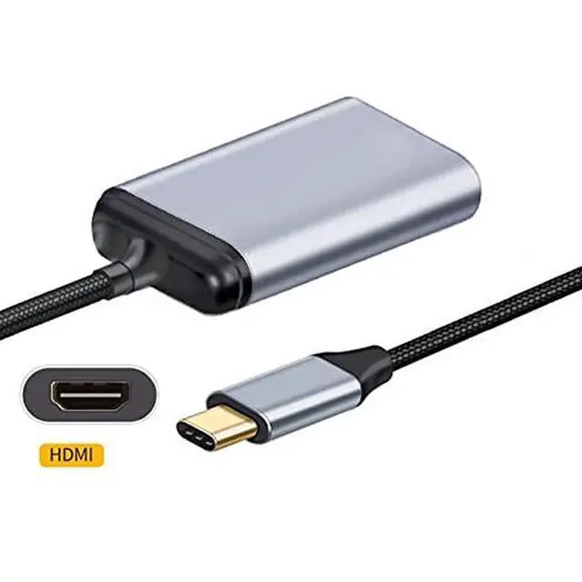 Alt view image 3 of 4 - USB-C Type C to HDMI Cable HDTV Adapter 4K 60hz 1080p for Tablet & Phone & Laptop