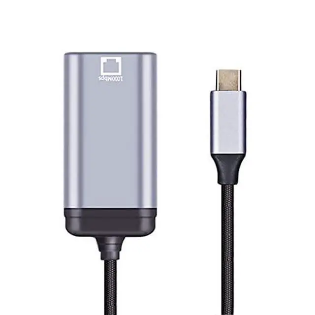 Alt view image 2 of 5 - USB-C Type-C USB3.1 to 1000Mbps Gigabit Ethernet Network LAN Cable Adapter for Laptop