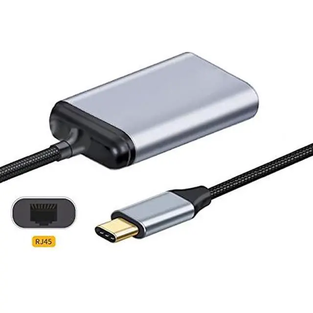 Alt view image 3 of 5 - USB-C Type-C USB3.1 to 1000Mbps Gigabit Ethernet Network LAN Cable Adapter for Laptop