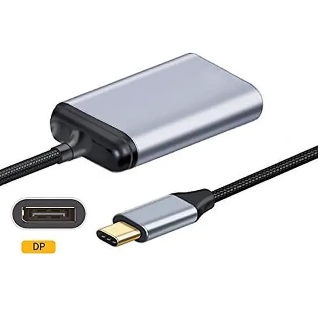 Alt view image 4 of 6 - USB-C Type C to Displayport Monitor DP Cable Adapter 4K 2K 60hz for Tablet & Phone & Laptop