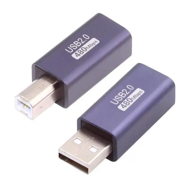 Alt view image 7 of 7 - 2pcs/lot USB 2.0 Type B Female to Type-A & Type-B Male Extension Adapter for Printer Scanner Disk