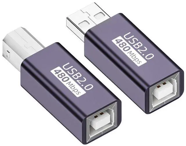Main image of 2pcs/lot USB 2.0 Type B Female to Type-A & Type-B Male Extension Adapter for Printer Scanner Disk