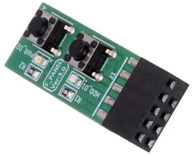 Main image of Reset Power Jumper Mainboard 9Pin Power Starter Board for Computer Switching Board Adapter with Button for Maintenance Task