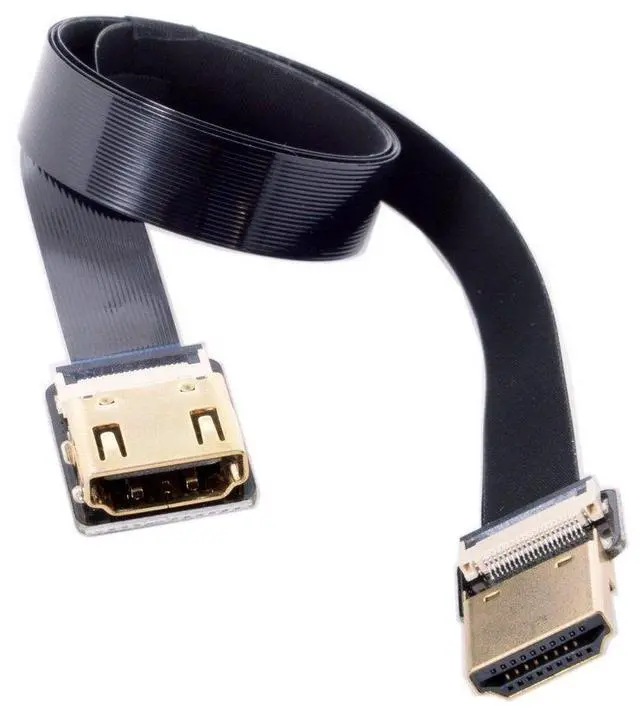 Alt view image 7 of 7 - CYFPV HDMI Male to Female FPC Flat Extension Cable for Camera HDTV Multicopter Aerial Photography 20CM