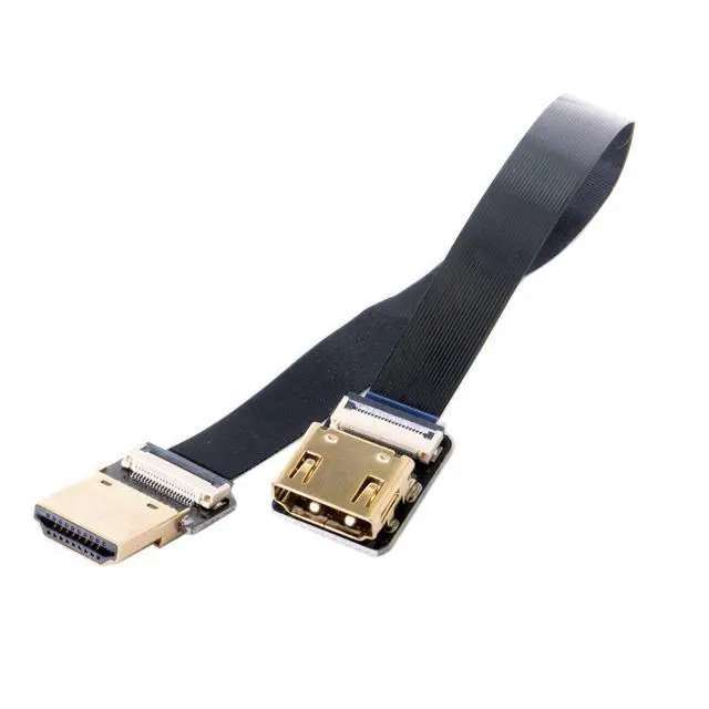 Alt view image 7 of 7 - CYFPV Straight HDMI Type-A Male to Female FPC Flat Cable for HDTV Multicopter Aerial Photography