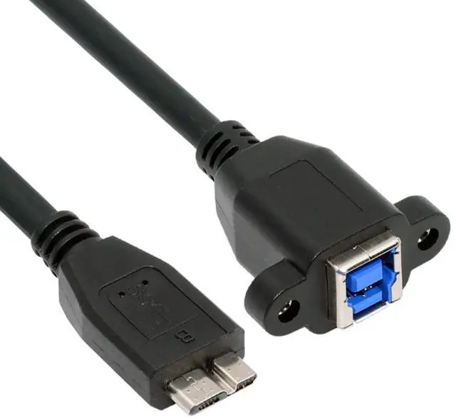 Main image of 5Gbps USB 3.0 Type-B Female to USB3.0 Micro-B Male Cable Extension for Disk SSD Camera Data 30cm