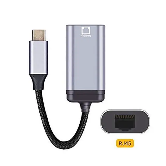Alt view image 4 of 5 - USB-C Type-C USB3.1 to 1000Mbps Gigabit Ethernet Network LAN Cable Adapter for Laptop