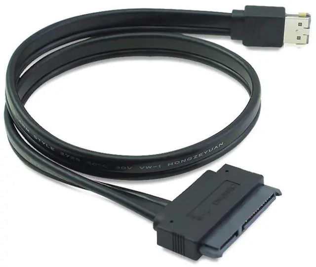 Main image of USB 2.0 Combo Dual Power 12V and 5V eSATAp Power ESATA to 22Pin SATA Cable for 2.5" 3.5" Hard Disk Drive 50cm