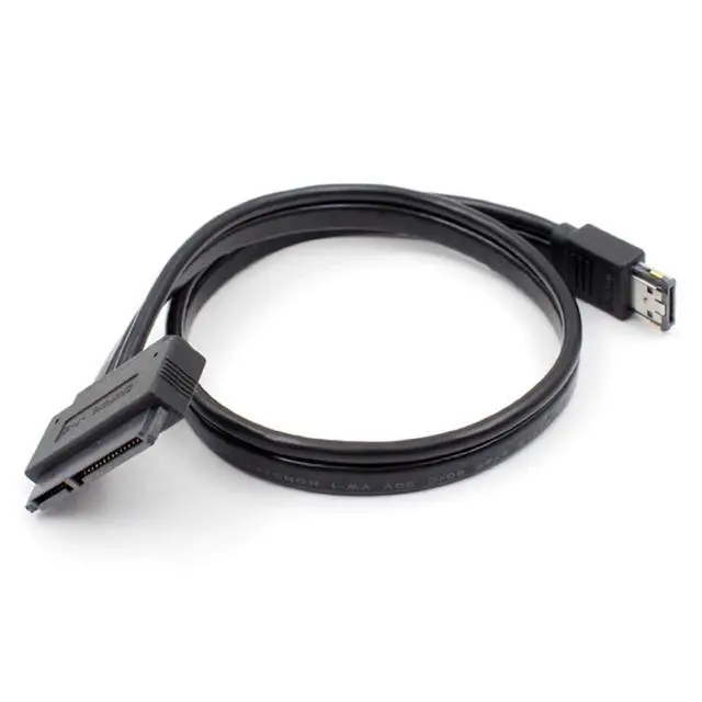Alt view image 5 of 7 - USB 2.0 Combo Dual Power 12V and 5V eSATAp Power ESATA to 22Pin SATA Cable for 2.5" 3.5" Hard Disk Drive 50cm
