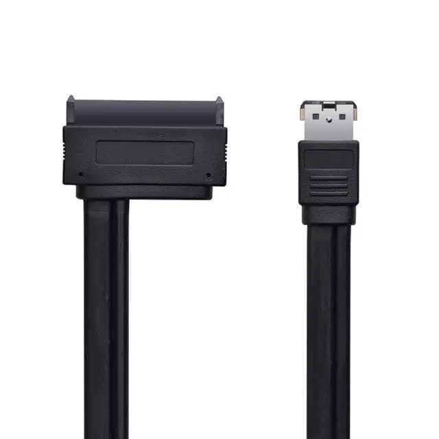 Alt view image 6 of 7 - USB 2.0 Combo Dual Power 12V and 5V eSATAp Power ESATA to 22Pin SATA Cable for 2.5" 3.5" Hard Disk Drive 50cm