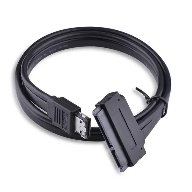 Alt view image 7 of 7 - USB 2.0 Combo Dual Power 12V and 5V eSATAp Power ESATA to 22Pin SATA Cable for 2.5" 3.5" Hard Disk Drive 50cm
