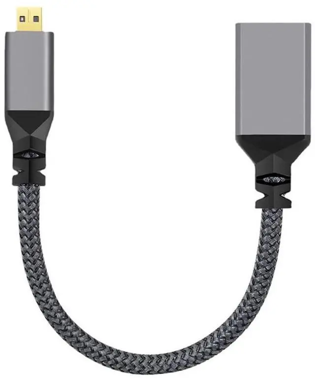 Main image of 4K Type-D Micro HDMI 1.4 Male to HDMI Female Extension Cable for DV MP4 Camera DC Laptop