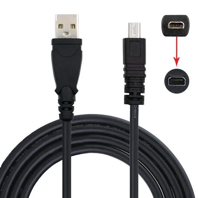 Alt view image 6 of 7 - UC-E6 USB Cable for Nikon Digital SLR Cameras COOLPIX S3000 S3100 S3200 S8000 S100 S203 S230 P7000 AW100