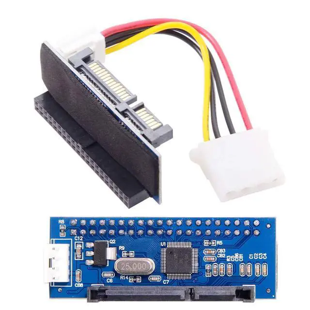Alt view image 5 of 7 - IDE/PATA 40Pin Disk to SATA Female Converter Adapter PCBA for Desktop & 3.5" Hard Disk Drive