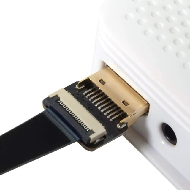 Alt view image 7 of 7 - CYFPV FPV HDMI Male to Up Angled 90D HDMI Male HDTV FPC Flat Cable for FPV HDTV Multicopter Aerial Photography (50cm)