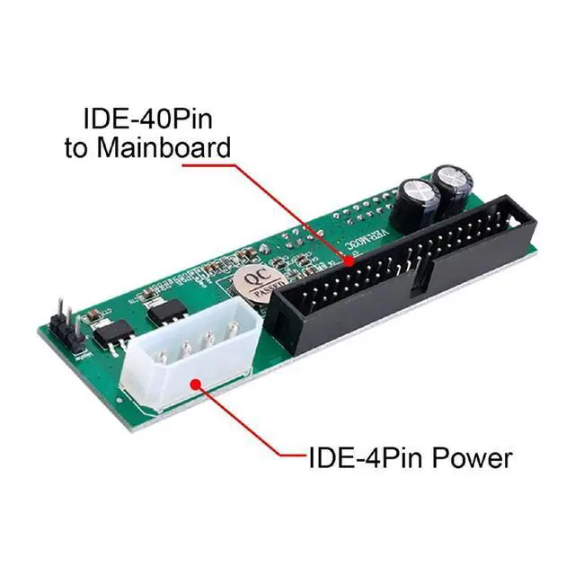 Alt view image 2 of 7 - SATA Disk to IDE/PATA 40Pin Motherboard Converter Adapter PCBA for Desktop & 2.5 3.5" Hard Disk Drive