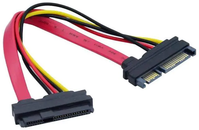 Main image of SFF-8482 SAS 29 Pin to SATA 22Pin Hard Disk Drive Raid Extension Cable with 15 Pin SATA Power Port