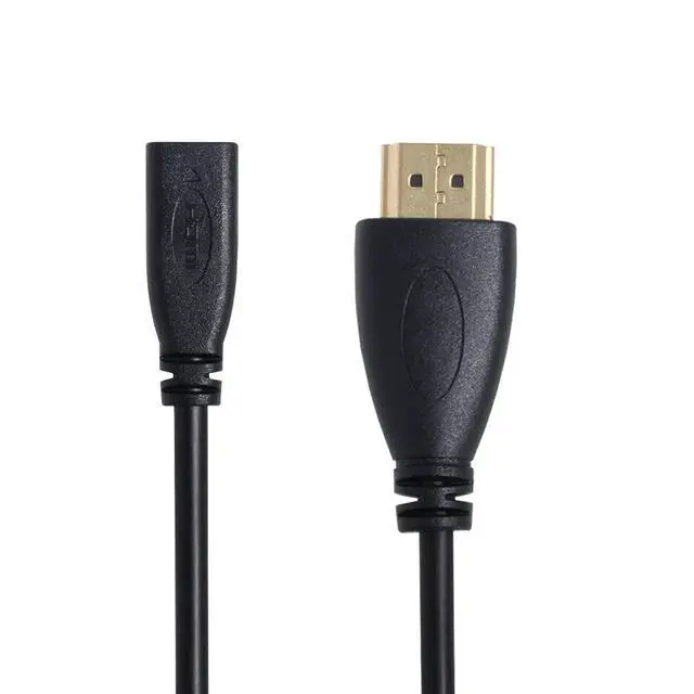 Alt view image 2 of 4 - 20cm Micro HDMI Socket Female to HDMI Male Adapter Cable for Tablet & Cell Phone