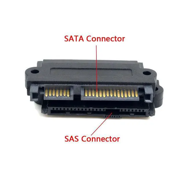 Alt view image 3 of 7 - SFF-8482 SAS 22 Pin to 7 Pin + 15 Pin SATA Hard Disk Drive Raid Adapter Converter
