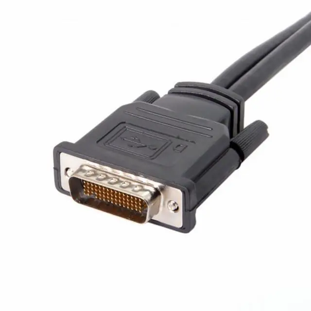 Alt view image 2 of 7 - DMS-59Pin Male to Dual HDMI 1.4 HDTV Female Splitter Extension Cable for PC Graphics Card