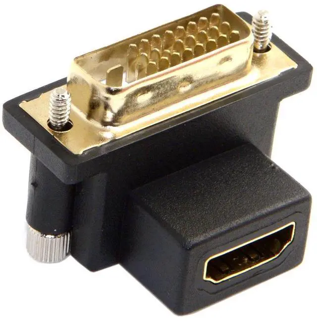 Main image of 90 Degree Down Angled DVI Male to HDMI Female Adapter for Computer & HDTV & Graphics Card