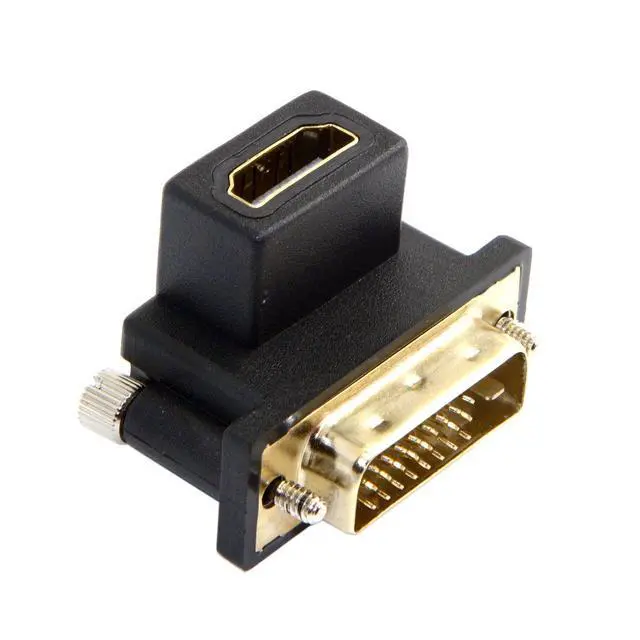 Alt view image 3 of 7 - 90 Degree Down Angled DVI Male to HDMI Female Adapter for Computer & HDTV & Graphics Card