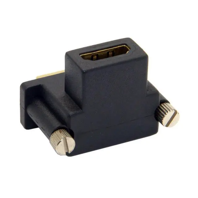 Alt view image 6 of 7 - Up Angled 90 Degree DVI Male to HDMI Female Adapter for Computer & HDTV & Graphics Card