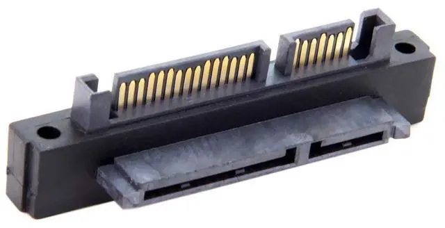 Alt view image 6 of 7 - SATA 22Pin Male to Female 90 Degree UP Angled Gender Changer Connector Adapter for 2.5/3.5" Hard Disk Drive