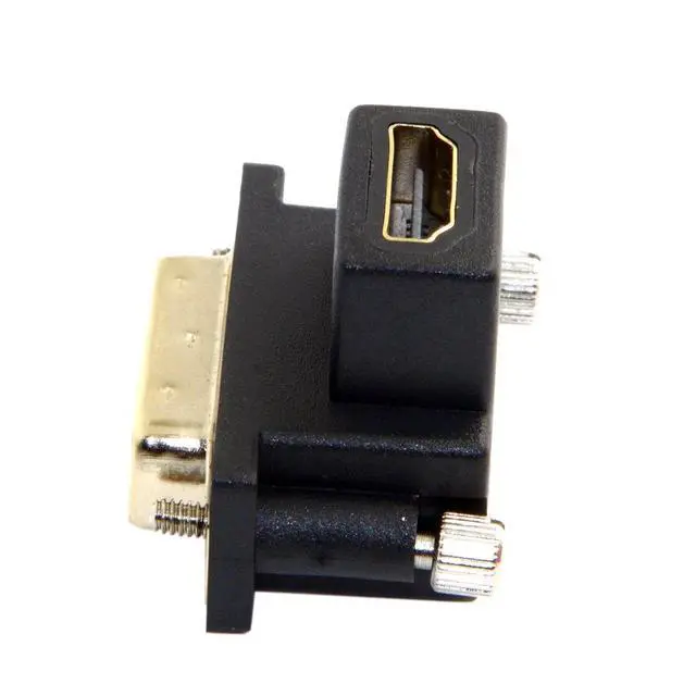 Alt view image 5 of 7 - 90 Degree Down Angled DVI Male to HDMI Female Adapter for Computer & HDTV & Graphics Card
