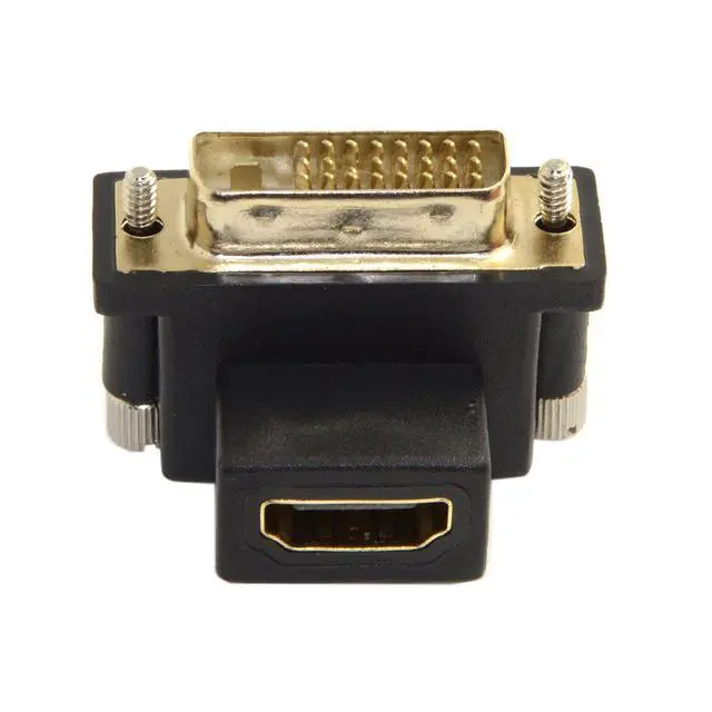 Alt view image 6 of 7 - 90 Degree Down Angled DVI Male to HDMI Female Adapter for Computer & HDTV & Graphics Card