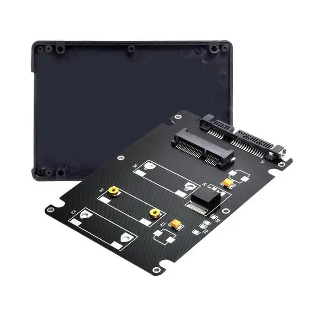 Alt view image 5 of 7 - mSATA SSD Mini PCI-E to 2.5" SATA 22P(15+7) Hard Disk Enclosure Case Converter Adapter for MSATA SSD