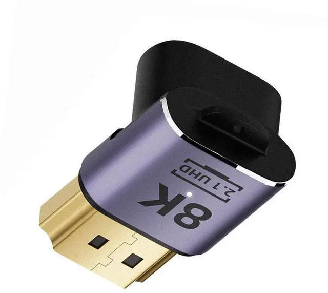 Main image of HDMI Male to HDMI 2.1 Female Up Angled Vertical 90 Degree UHD Extension Adapter Support 8K 60hz HDTV
