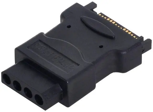 Alt view image 6 of 7 - 15Pin SATA Male Power Cable to Molex 4-pin IDE Hard Disk Drive Power Adapter