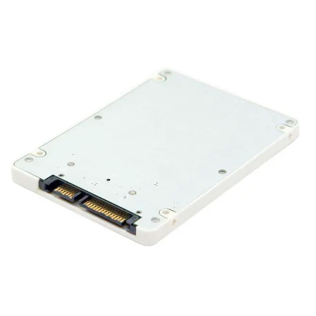 Alt view image 5 of 6 - 1.8 Micro SATA 16pin SSD to 2.5 SATA 22pin 7+15 Hard Disk case Enclosure White 7mm Height