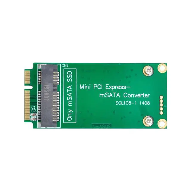Alt view image 2 of 7 - 3x5cm mSATA Adapter to 3x7cm Mini PCI-e SATA SSD for Asus Eee PC 1000 S101 900 901 900A T91