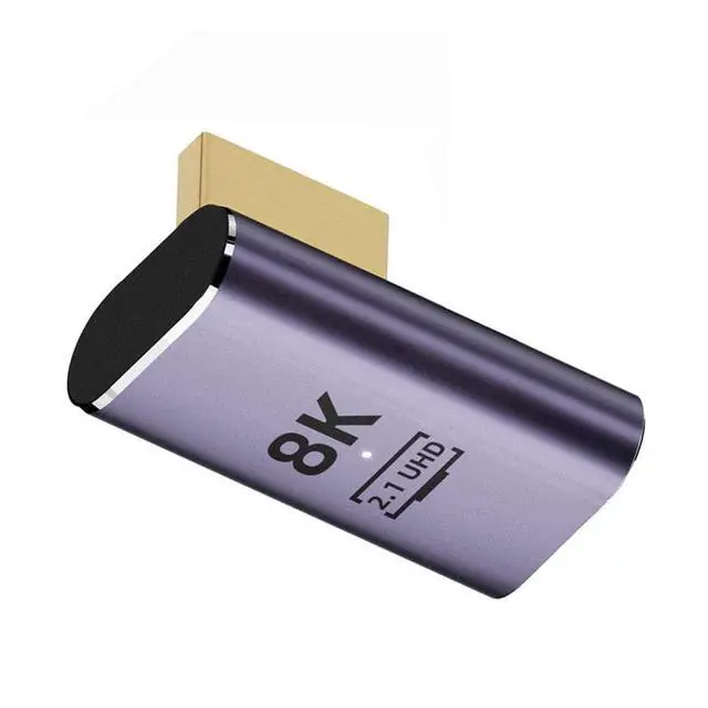 Main image of HDMI Male to HDMI 2.1 Female Low Profile Vertical 90 Degree Right Angled UHD Extension Adapter Support 8K 60hz HDTV