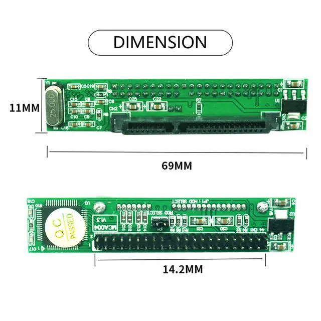 Alt view image 6 of 7 - SATA Female to IDE 44Pin Converter Adapter PCBA for Laptop & 2.5" Hard Disk Drive