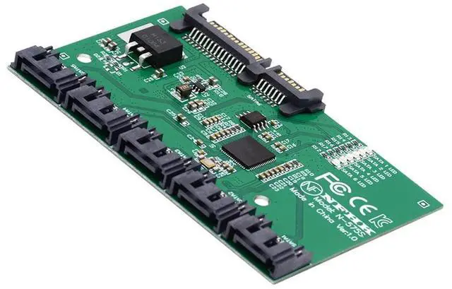 Main image of 6Gbps SATA 3.0 1 to 5 Splitter Ports HUB Adapter Converter PM Multiplier Port Selector JMB575