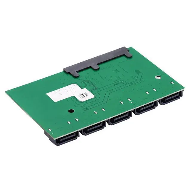 Alt view image 7 of 7 - 6Gbps SATA 3.0 1 to 5 Splitter Ports HUB Adapter Converter PM Multiplier Port Selector JMB575