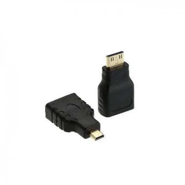 Alt view image 5 of 7 - HDMI to Dual HDMI Female Y Splitter Switch Extension Adapter Cable with Micro & Mini HDMI Adapter