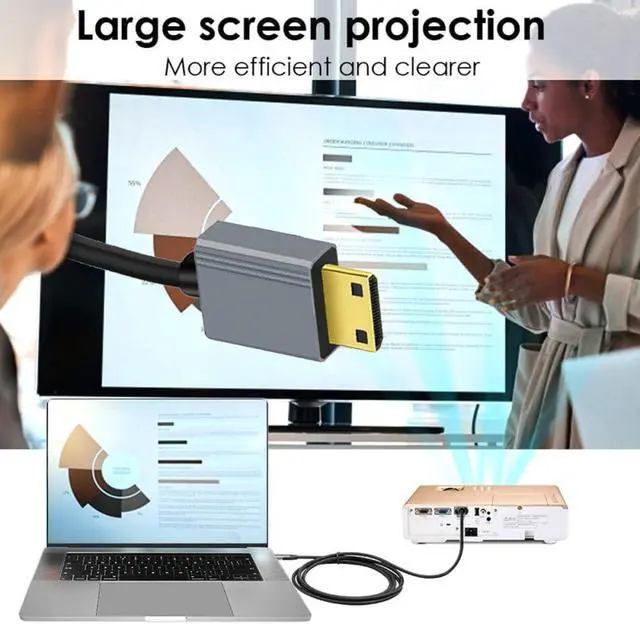 Alt view image 4 of 7 - 8K 60hz Mini HDMI 2.1 Male to HDMI Male Stretch Coiled Right Angled Cable for HDTV Computer Laptop Monitor 100cm